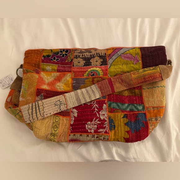 Free People Handbags - Free People Vibrant Patchwork Crossbody Bag